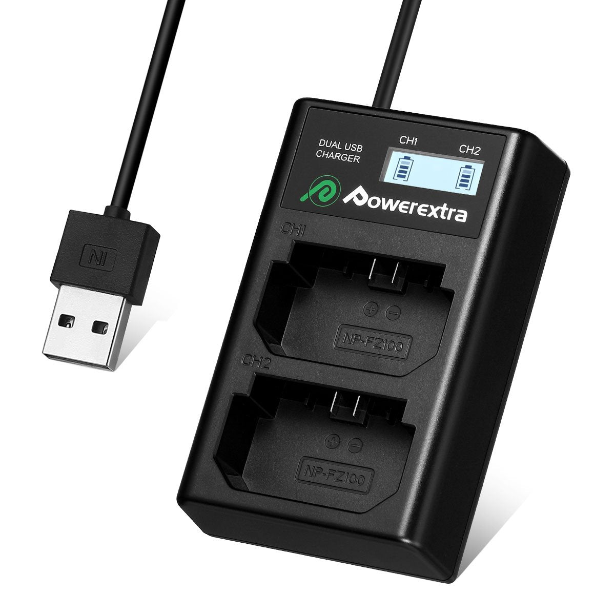 Cargador Doble Powerextra para Sony NP-FZ100