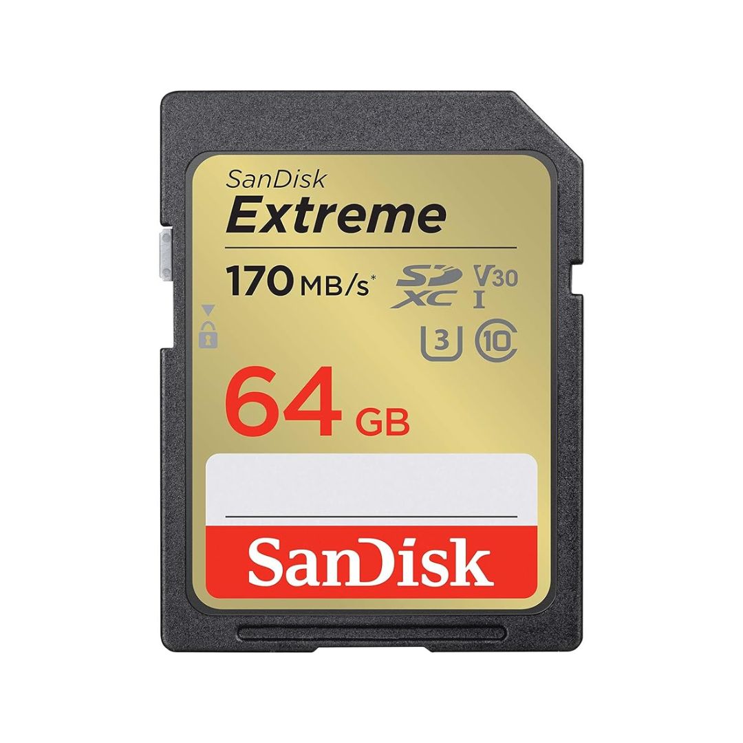 Sandisk Tarjeta SD 64GB - Extreme SDXC UHS-I (170MB/s-90MB/s)