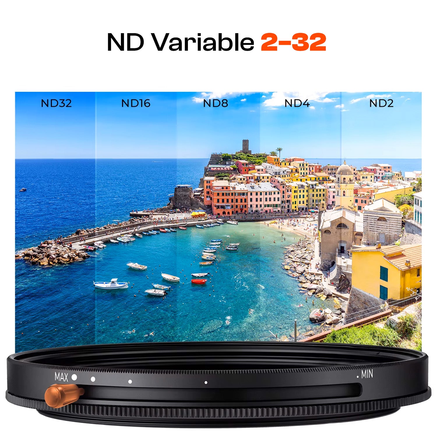 Filtro CPL-ND2-32 Variable Circular 58mm K&F Concept