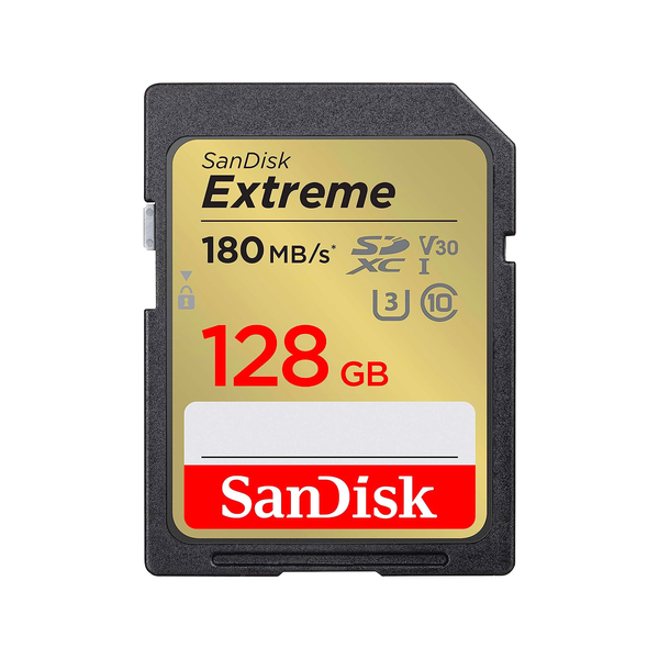 Sandisk Tarjeta SD 128GB - Extreme SDXC UHS-I (180MB/s-90MB/s)