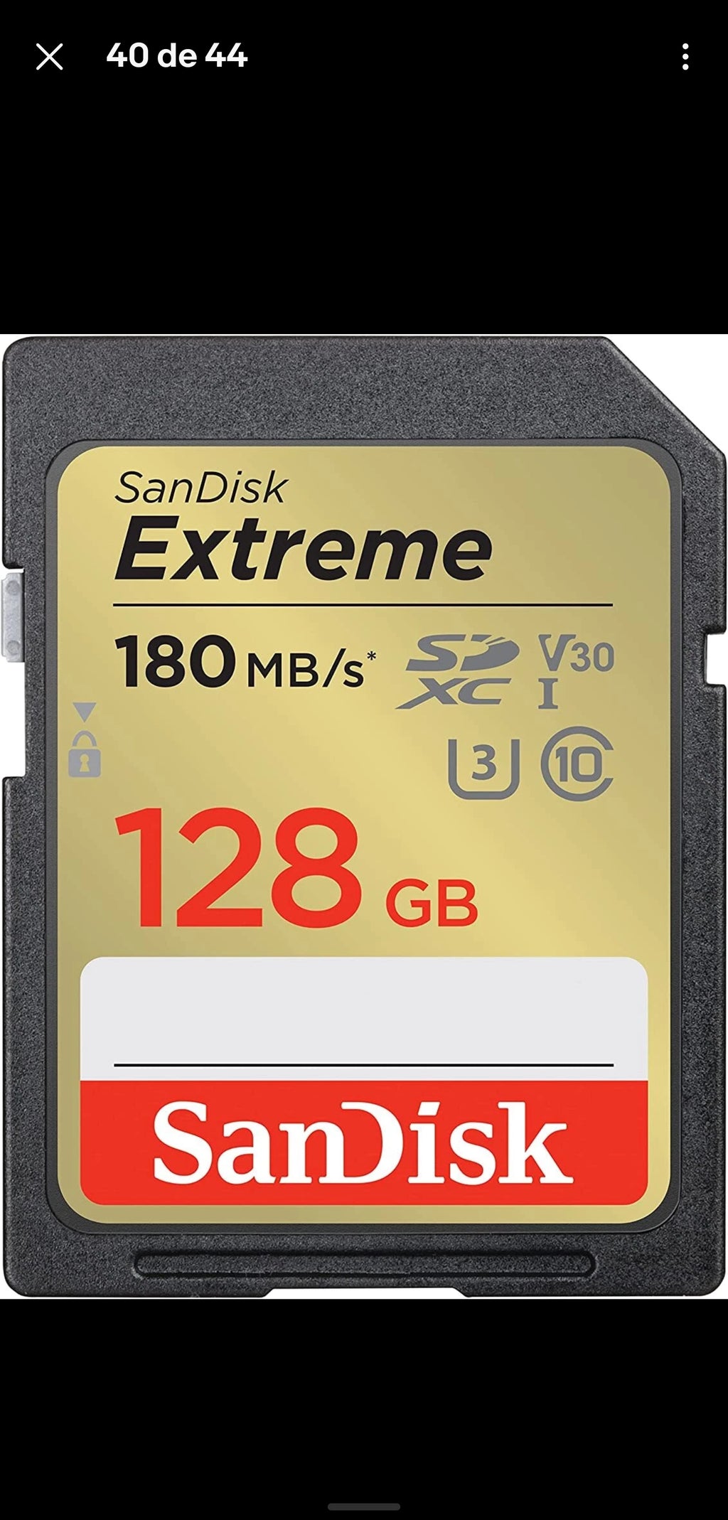 Sandisk Tarjeta SD 128GB - Extreme SDXC UHS-I (180MB/s)