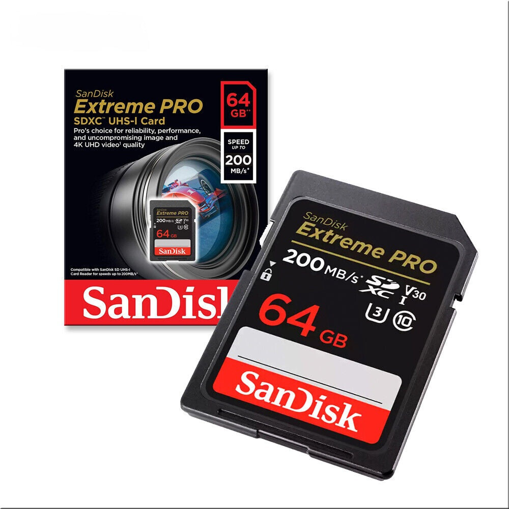 Sandisk Tarjeta SD 64GB - Extreme Pro SDXC UHS-I (200MB/s)