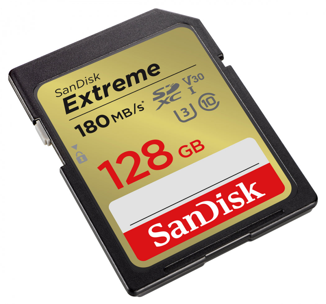 Sandisk Tarjeta SD 128GB - Extreme SDXC UHS-I (180MB/s-90MB/s)