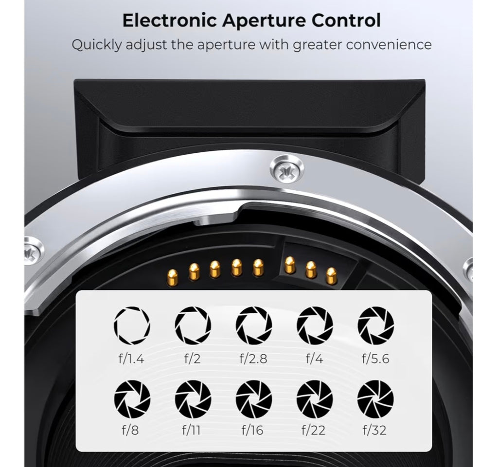 Adaptador K&F Concept para RF a Canon EF/EF-S